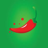 grön och röd chili vektor