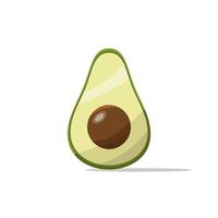 Avocado-Cartoon-Frucht vektor