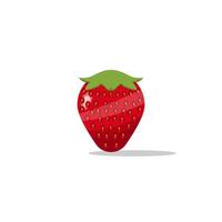 Cartoon Erdbeerfrucht vektor
