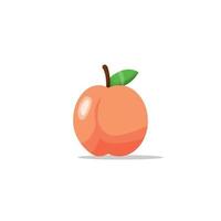 Cartoon-Pfirsichfrucht vektor