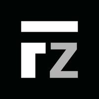 abstrakt monogram brev F Z logotyp design mall, och marknadsföring logotyper, element grafisk illustration mall vektor