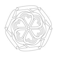 celtic fascinerande mandala färg bok sida för kdp bok interiör vektor