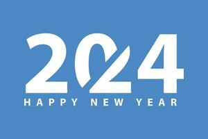 2024 Banner Feier Neu Jahr Feier mit modern Stil, bunt Text vektor