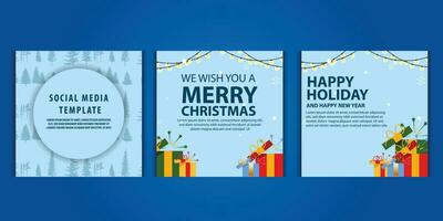 vektor mall social media posta, baner, affisch glad jul firande och dekoration för pris kampanjer i vinter, jul i december.