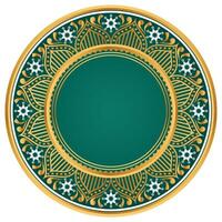 Jahrgang Luxus golden Mandala Arabeske islamisch Muster zum Hochzeit Einladung Hintergrund vektor