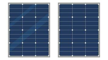 sol- paneler vektor. sol- panel tecken. sol- panel ikon vektor design isolerat. sol- energi paneler design konceptuella.