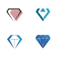 Diamant Logo Vektor Vorlage Symbol Design