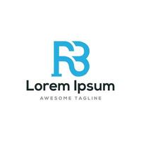 rb-Buchstaben-Logo-Design vektor