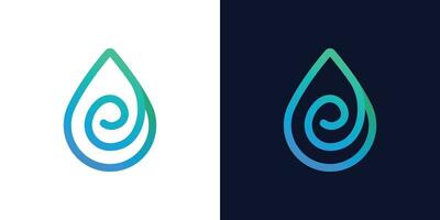 Initiale Brief e Logo Design Vorlage mit Wasser Öl Grafik Design Vektor Illustration. Symbol, Symbol, kreativ.