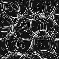 das Muster nahtlos. Kreise, Tropfen, Blasen. zufällig Linien, Schlaganfälle, skizzieren. Vektor abstrakt Textur, Hintergrund.