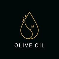 Öl Blatt Wasser Logo Design Ideen vektor