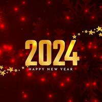 glücklich Neu Jahr 2024 Feier Party Hintergrund vektor