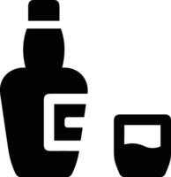 Flasche trinken Symbol Symbol Vektor Bild. Illustration von das trinken Wasser Flasche Glas Design Bild