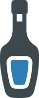 Flasche trinken Symbol Symbol Vektor Bild. Illustration von das trinken Wasser Flasche Glas Design Bild