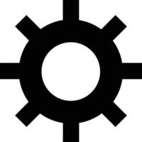 Ausrüstung Rahmen Symbol Symbol Vektor Bild. Illustration von das industriell Rad mechine Mechanismus Design Bild