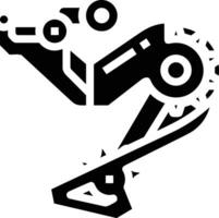 Ausrüstung Rahmen Symbol Symbol Vektor Bild. Illustration von das industriell Rad mechine Mechanismus Design Bild