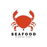 Meeresfrüchte Krabbe Hummer Logo Vorlage Design Vektor Illustration