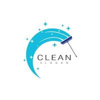 Reinigung Logo Vorlage Vektor Symbol Natur