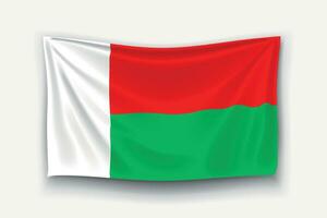 Flagge von Madagaskar vektor