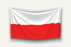Flagge von Polen vektor
