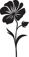 Blume Vektor Silhouette Illustration, schwarz Farbe Silhouette