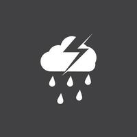 regn ikon och symbol vektor mall illustration