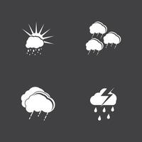 regn ikon och symbol vektor mall illustration