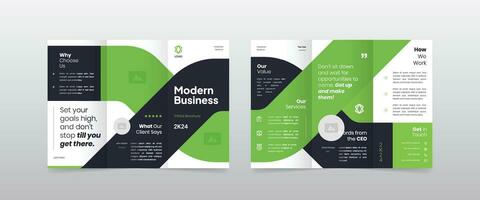moderne Business-Trifold-Broschürenvorlage vektor