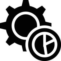 Ausrüstung Rahmen Symbol Symbol Vektor Bild. Illustration von das industriell Rad mechine Mechanismus Design Bild