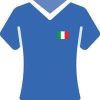 Italien National Fußball Mannschaft Blau Hemd vektor