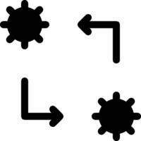 Ausrüstung Rahmen Symbol Symbol Vektor Bild. Illustration von das industriell Rad mechine Mechanismus Design Bild