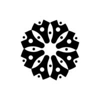Kiwano Symbol isoliert auf Weiß Hintergrund vektor