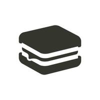 blt Sandwich Symbol auf Weiß Hintergrund - - einfach Vektor Illustration