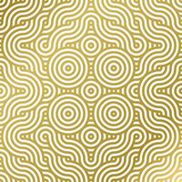 Muster nahtlos Luxus Weiß und Gold Welle Kreis Linie abstrakt. geometrisch Linie Panorama Vektor Design zum Weihnachten Hintergrund