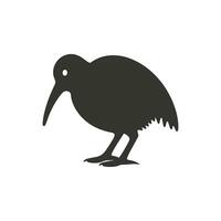 Kiwi Vogel Symbol auf Weiß Hintergrund - - einfach Vektor Illustration