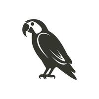 Ara Vogel Symbol auf Weiß Hintergrund - - einfach Vektor Illustration