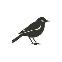 Fliegenfänger Vogel Symbol auf Weiß Hintergrund - - einfach Vektor Illustration