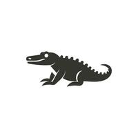 Krokodil Symbol auf Weiß Hintergrund - - einfach Vektor Illustration