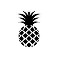 Ananas Symbol isoliert auf Weiß Hintergrund vektor