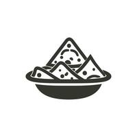 Nachos Symbol auf Weiß Hintergrund - - einfach Vektor Illustration