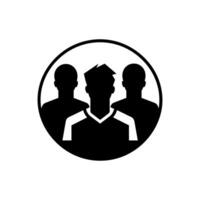 team anda ikon på vit bakgrund - enkel vektor illustration
