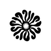 hav anemon ikon på vit bakgrund - enkel vektor illustration