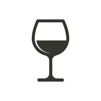 Wein Glas Symbol auf Weiß Hintergrund - - einfach Vektor Illustration