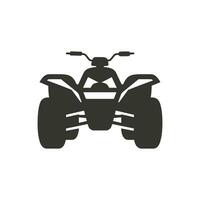 Quad Fahrrad Symbol auf Weiß Hintergrund - - einfach Vektor Illustration