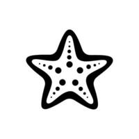 choklad chip sjöstjärna ikon på vit bakgrund - enkel vektor illustration