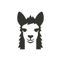 Lama Symbol auf Weiß Hintergrund - - einfach Vektor Illustration