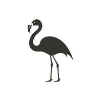 Flamingo Vogel Symbol auf Weiß Hintergrund - - einfach Vektor Illustration