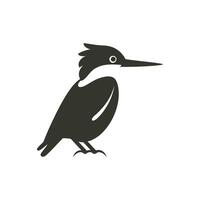 Eisvogel Vogel Symbol auf Weiß Hintergrund - - einfach Vektor Illustration