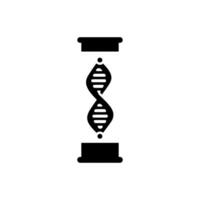 genetisch testen Symbol auf Weiß Hintergrund vektor