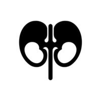 Niere Dialyse Symbol auf Weiß Hintergrund vektor